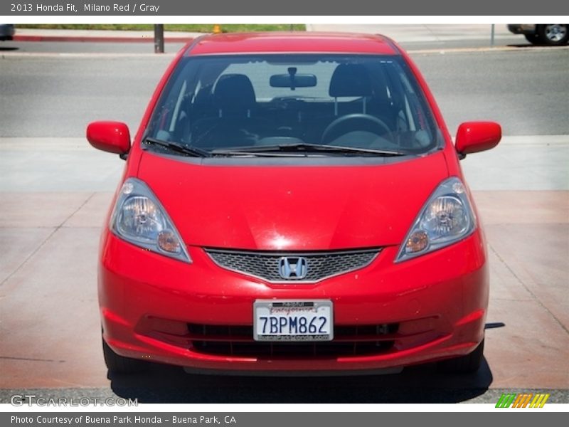 Milano Red / Gray 2013 Honda Fit