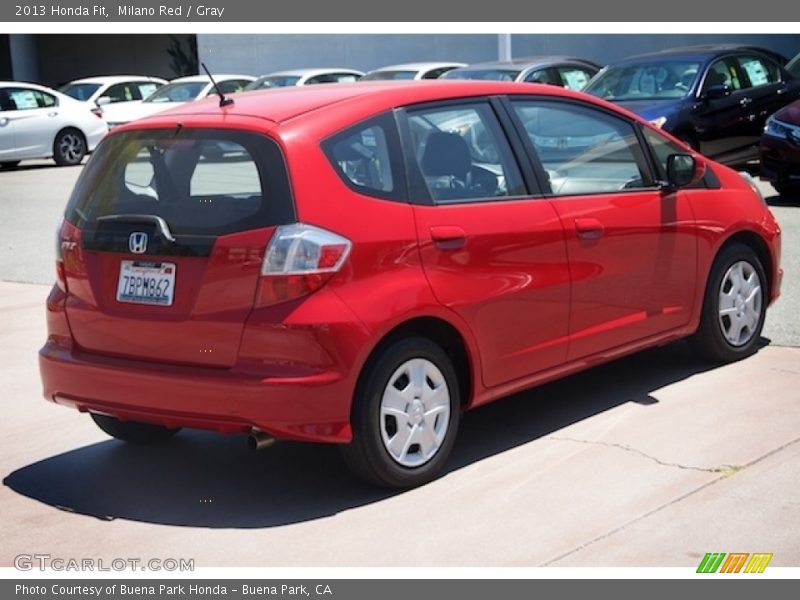 Milano Red / Gray 2013 Honda Fit