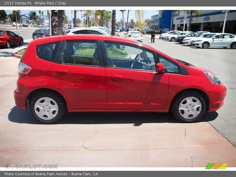 Milano Red / Gray 2013 Honda Fit