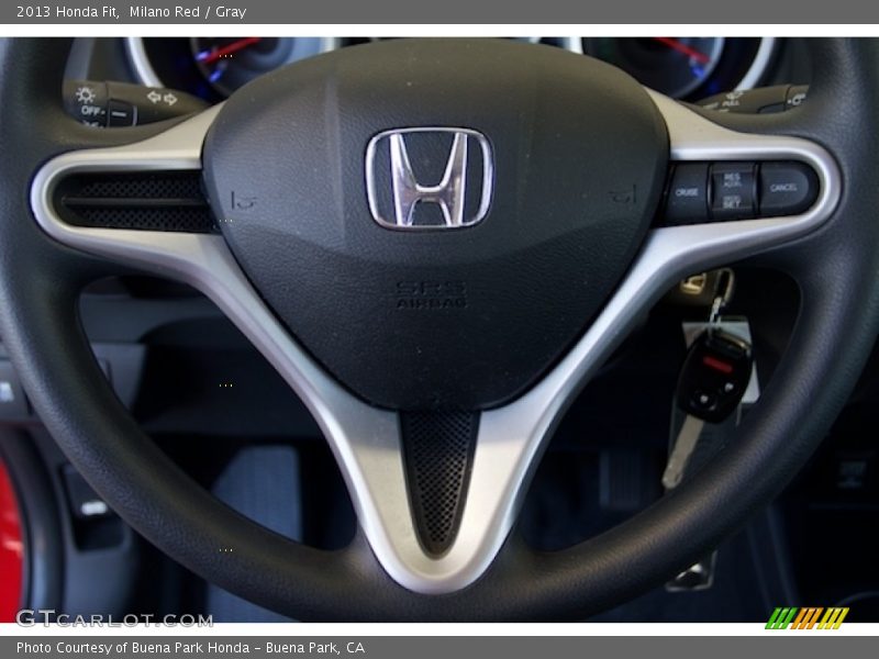 Milano Red / Gray 2013 Honda Fit