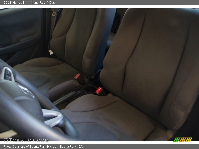 Milano Red / Gray 2013 Honda Fit