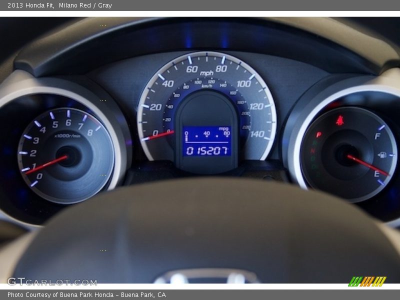 Milano Red / Gray 2013 Honda Fit
