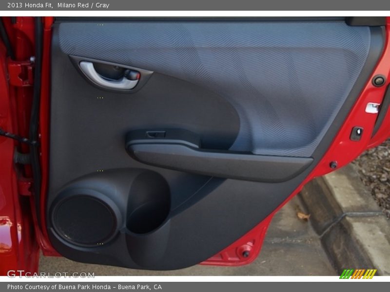 Milano Red / Gray 2013 Honda Fit