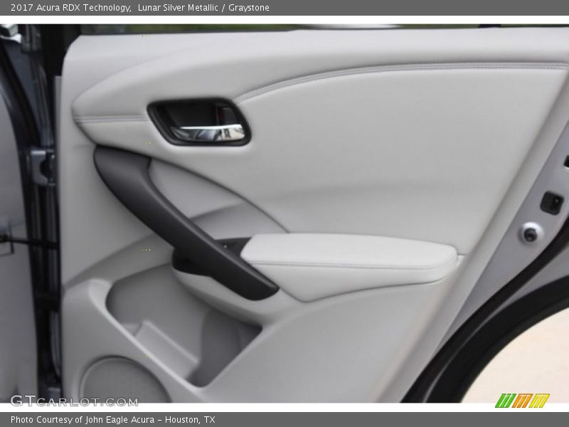 Lunar Silver Metallic / Graystone 2017 Acura RDX Technology