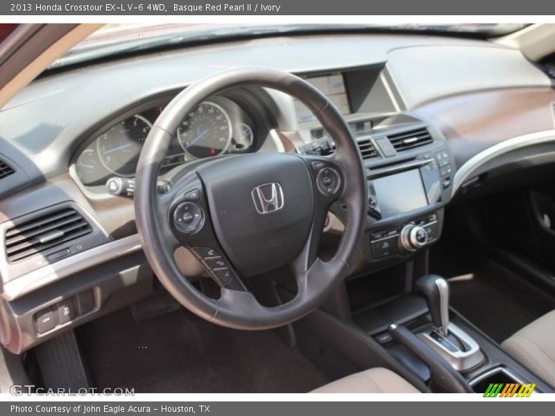 Basque Red Pearl II / Ivory 2013 Honda Crosstour EX-L V-6 4WD