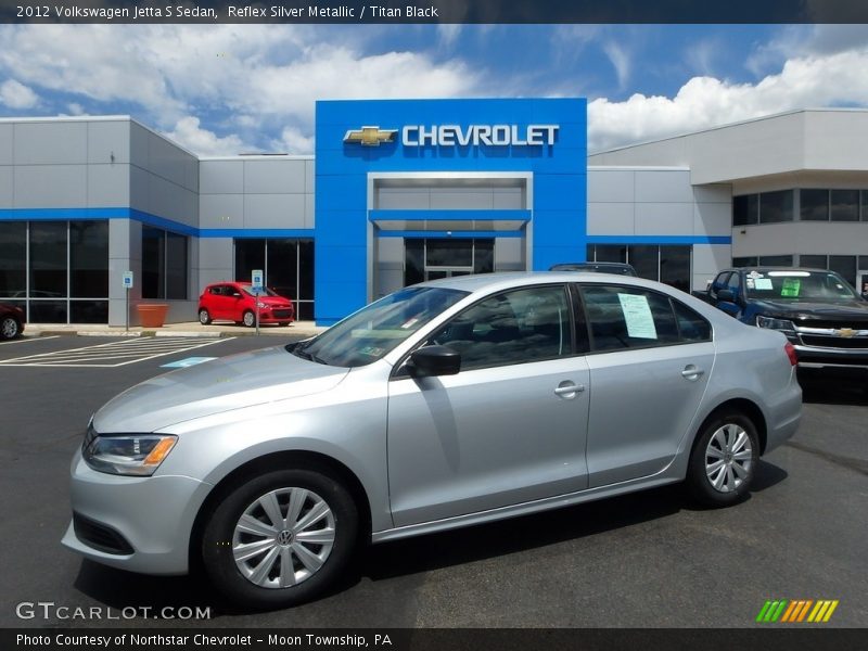 Reflex Silver Metallic / Titan Black 2012 Volkswagen Jetta S Sedan