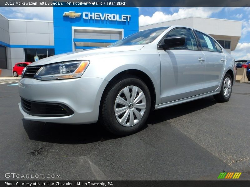 Reflex Silver Metallic / Titan Black 2012 Volkswagen Jetta S Sedan