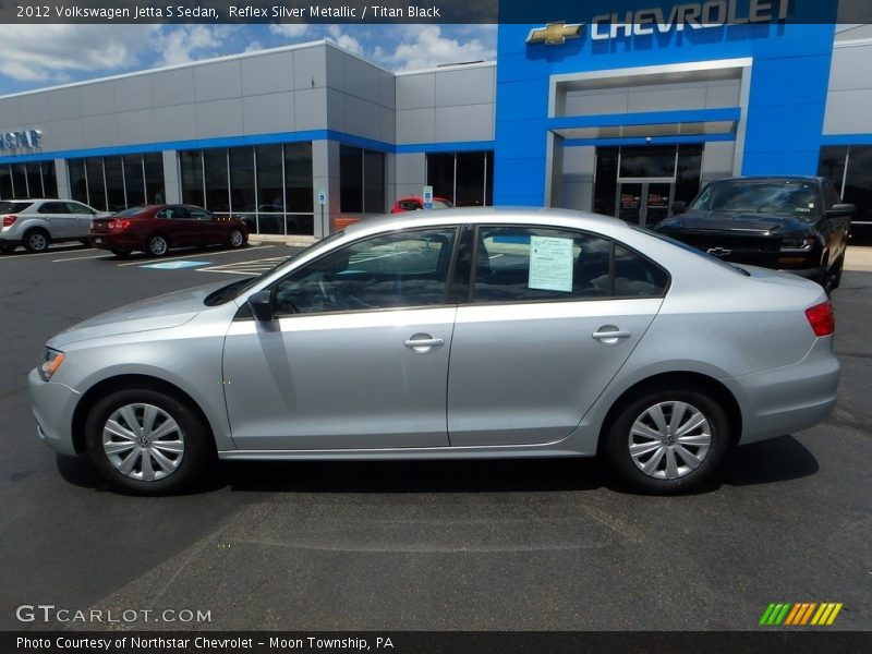 Reflex Silver Metallic / Titan Black 2012 Volkswagen Jetta S Sedan