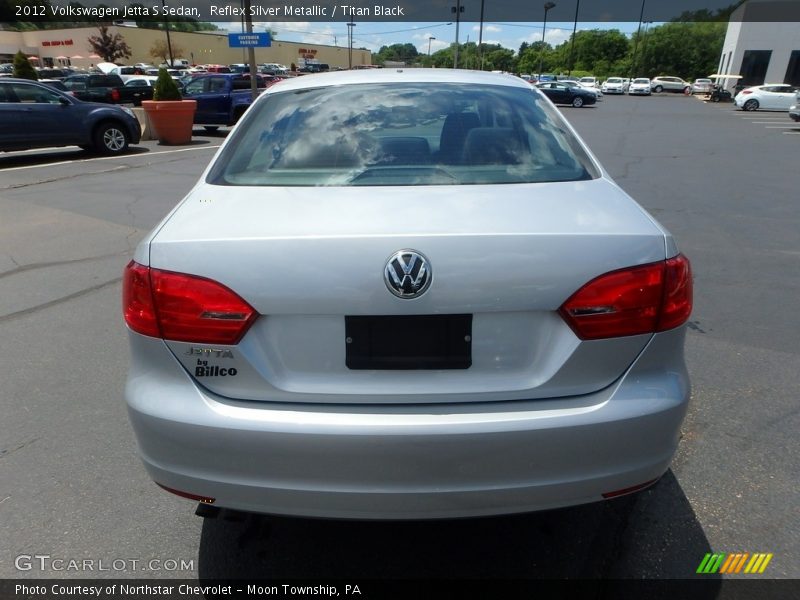 Reflex Silver Metallic / Titan Black 2012 Volkswagen Jetta S Sedan