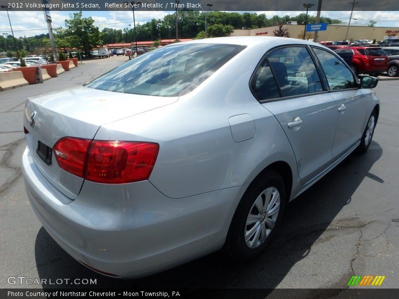 Reflex Silver Metallic / Titan Black 2012 Volkswagen Jetta S Sedan