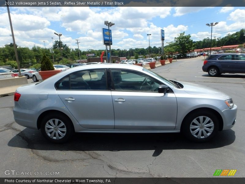 Reflex Silver Metallic / Titan Black 2012 Volkswagen Jetta S Sedan
