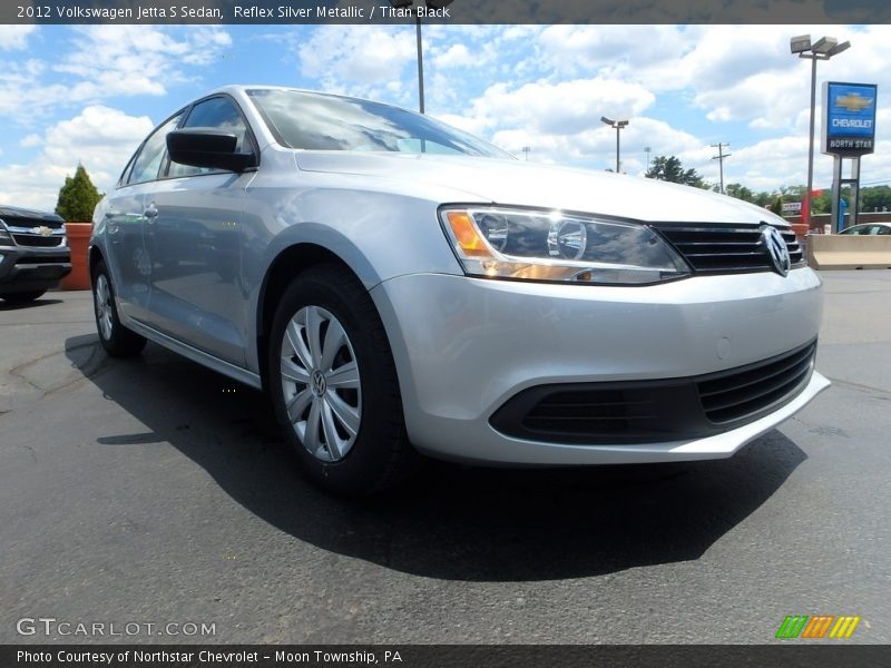 Reflex Silver Metallic / Titan Black 2012 Volkswagen Jetta S Sedan