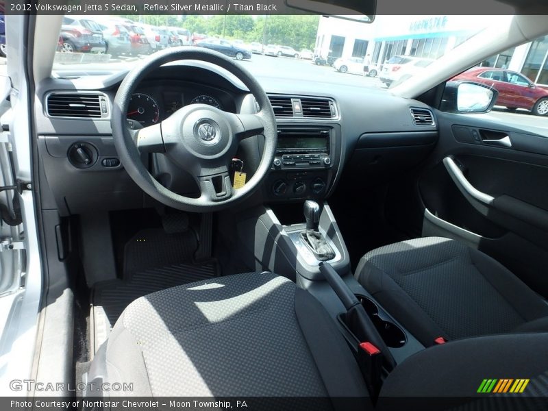 Reflex Silver Metallic / Titan Black 2012 Volkswagen Jetta S Sedan