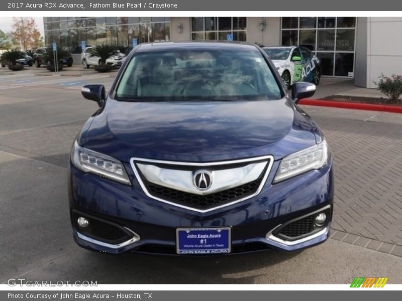 Fathom Blue Pearl / Graystone 2017 Acura RDX Advance