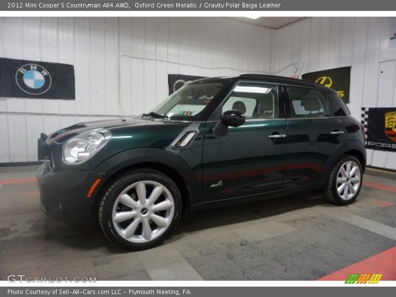 Oxford Green Metallic / Gravity Polar Beige Leather 2012 Mini Cooper S Countryman All4 AWD