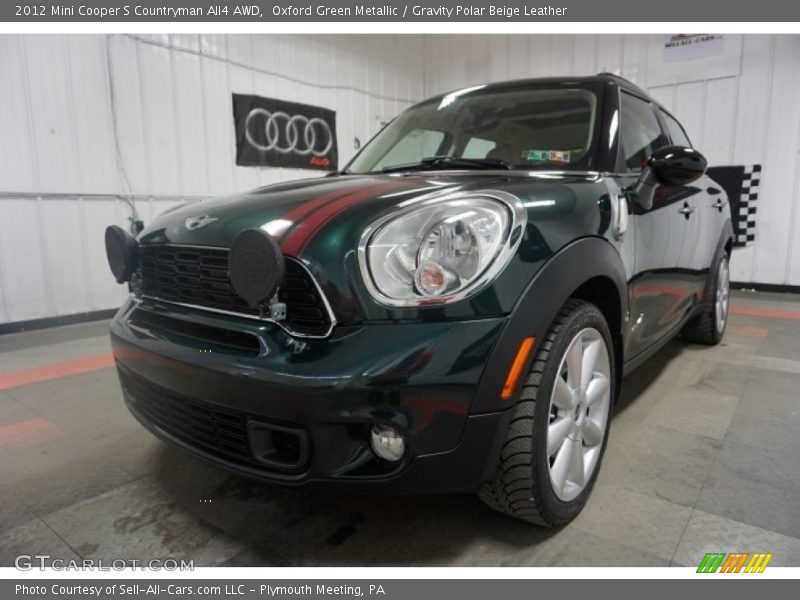 Oxford Green Metallic / Gravity Polar Beige Leather 2012 Mini Cooper S Countryman All4 AWD