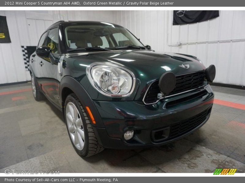 Oxford Green Metallic / Gravity Polar Beige Leather 2012 Mini Cooper S Countryman All4 AWD