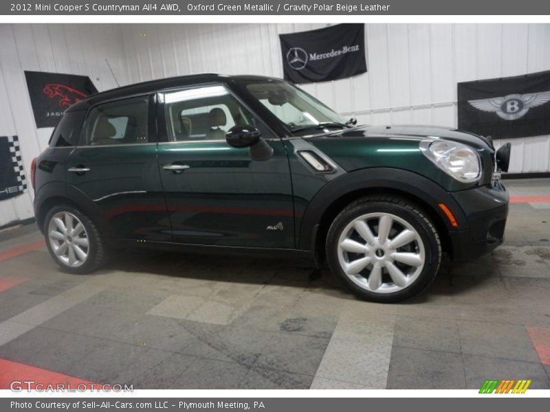 Oxford Green Metallic / Gravity Polar Beige Leather 2012 Mini Cooper S Countryman All4 AWD