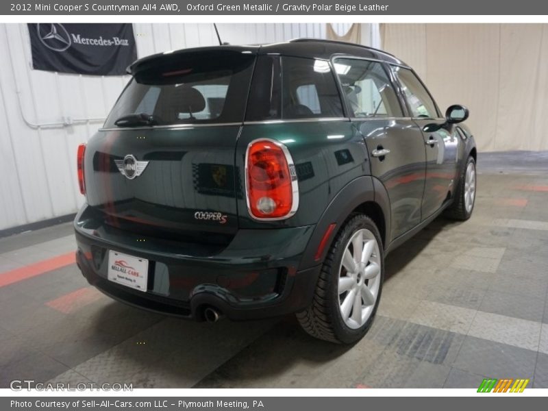 Oxford Green Metallic / Gravity Polar Beige Leather 2012 Mini Cooper S Countryman All4 AWD