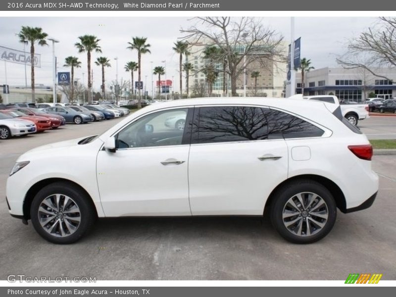 White Diamond Pearl / Parchment 2016 Acura MDX SH-AWD Technology