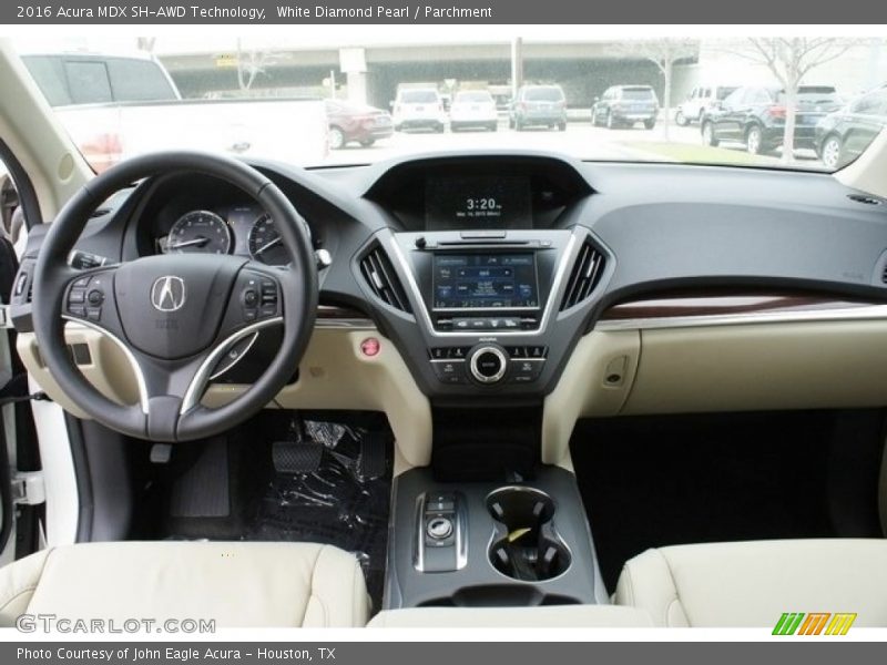 White Diamond Pearl / Parchment 2016 Acura MDX SH-AWD Technology