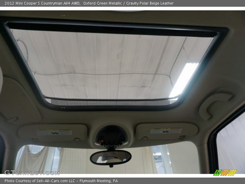 Oxford Green Metallic / Gravity Polar Beige Leather 2012 Mini Cooper S Countryman All4 AWD