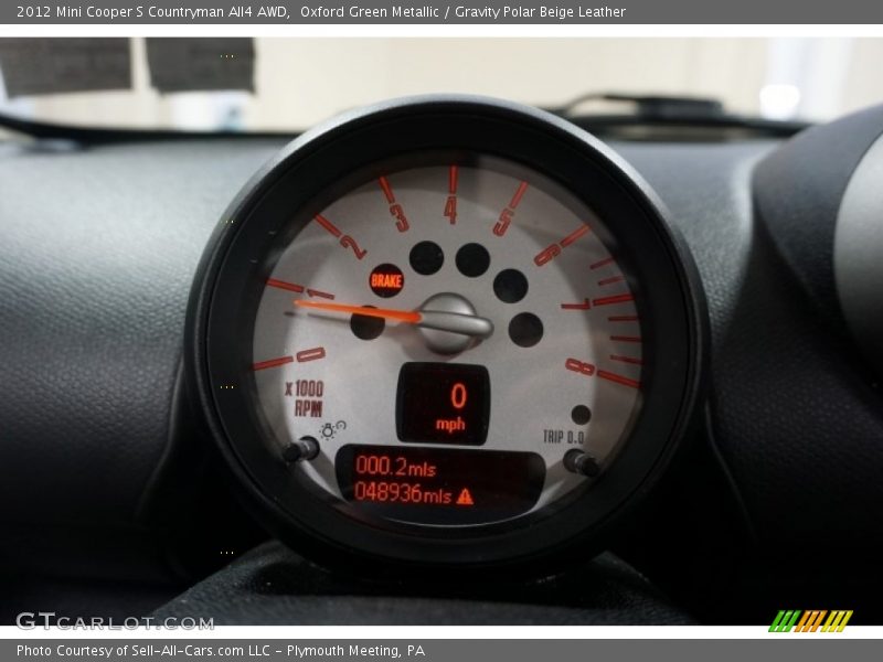 Oxford Green Metallic / Gravity Polar Beige Leather 2012 Mini Cooper S Countryman All4 AWD