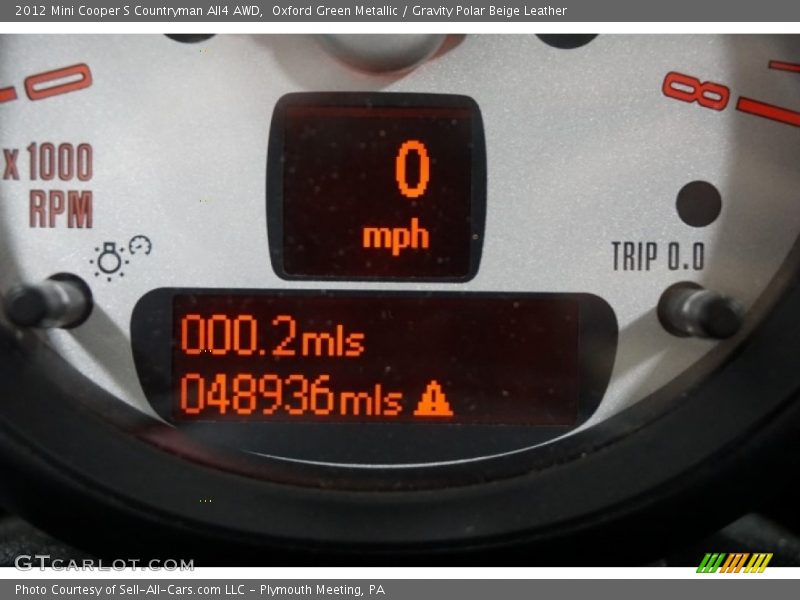 Oxford Green Metallic / Gravity Polar Beige Leather 2012 Mini Cooper S Countryman All4 AWD