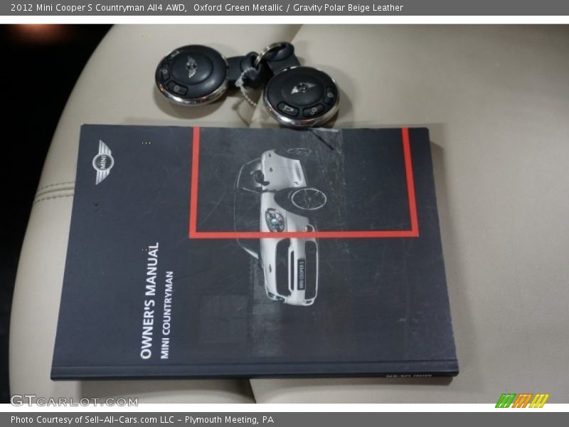 Oxford Green Metallic / Gravity Polar Beige Leather 2012 Mini Cooper S Countryman All4 AWD