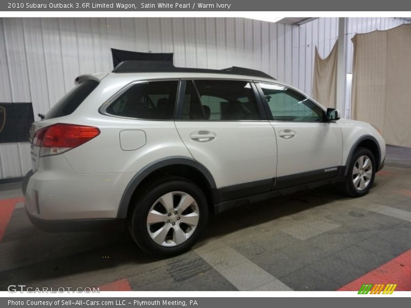 Satin White Pearl / Warm Ivory 2010 Subaru Outback 3.6R Limited Wagon