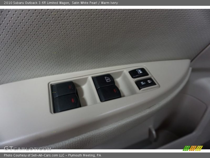 Satin White Pearl / Warm Ivory 2010 Subaru Outback 3.6R Limited Wagon