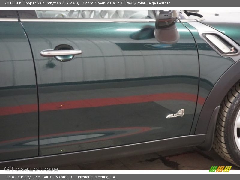 Oxford Green Metallic / Gravity Polar Beige Leather 2012 Mini Cooper S Countryman All4 AWD