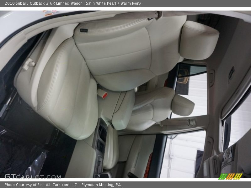 Satin White Pearl / Warm Ivory 2010 Subaru Outback 3.6R Limited Wagon