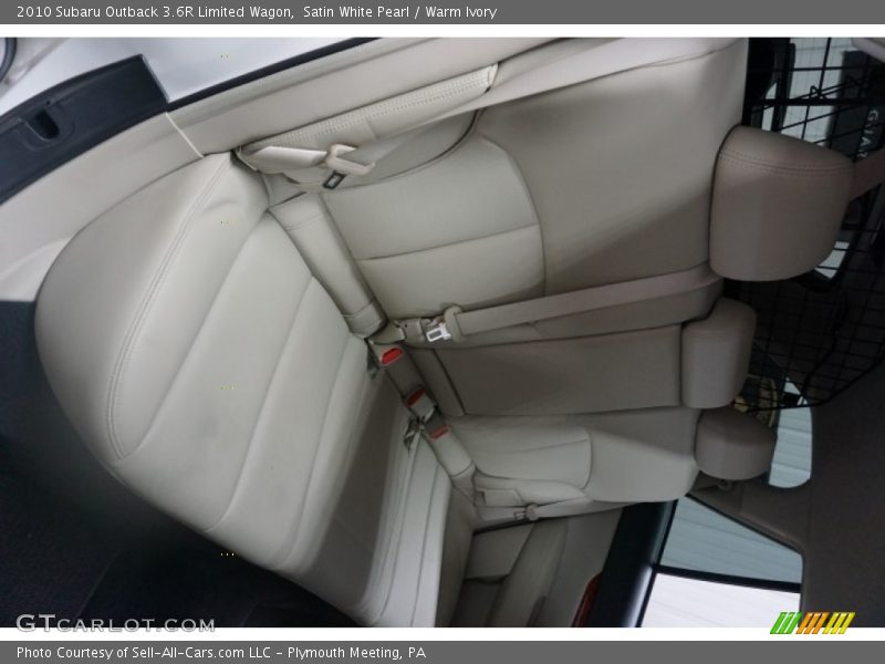 Satin White Pearl / Warm Ivory 2010 Subaru Outback 3.6R Limited Wagon