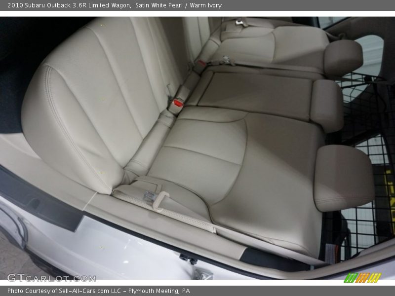 Satin White Pearl / Warm Ivory 2010 Subaru Outback 3.6R Limited Wagon