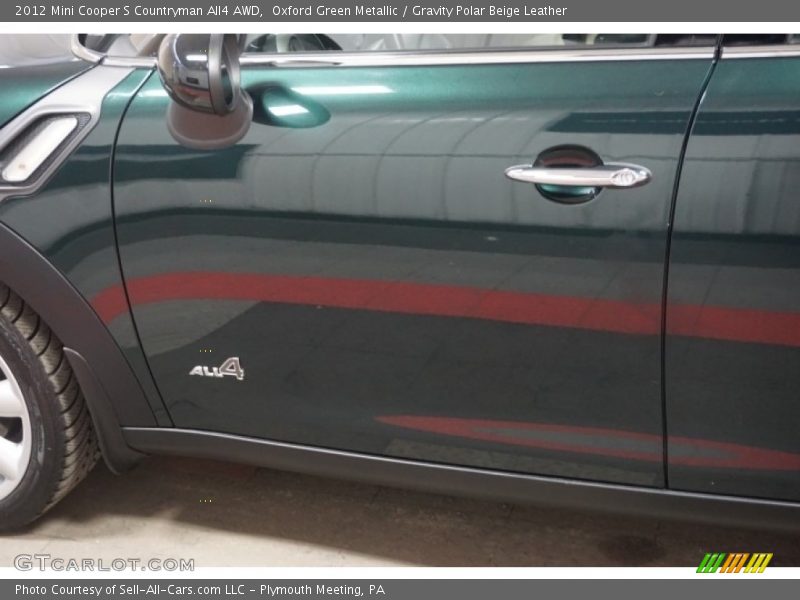 Oxford Green Metallic / Gravity Polar Beige Leather 2012 Mini Cooper S Countryman All4 AWD