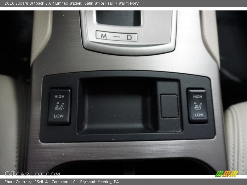 Satin White Pearl / Warm Ivory 2010 Subaru Outback 3.6R Limited Wagon