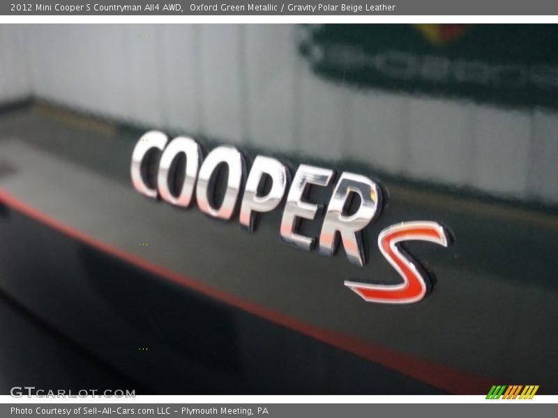 Oxford Green Metallic / Gravity Polar Beige Leather 2012 Mini Cooper S Countryman All4 AWD