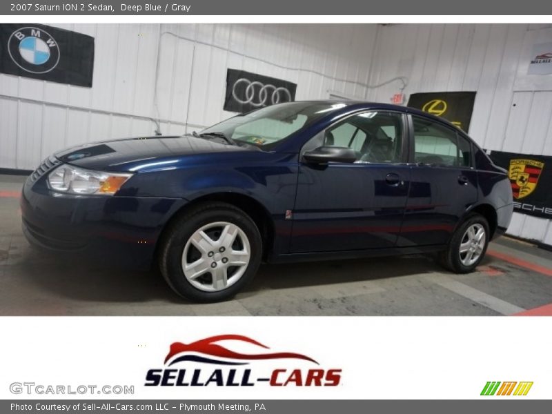 Deep Blue / Gray 2007 Saturn ION 2 Sedan
