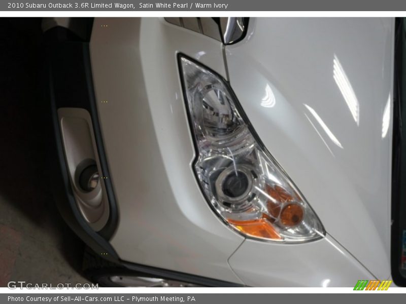 Satin White Pearl / Warm Ivory 2010 Subaru Outback 3.6R Limited Wagon