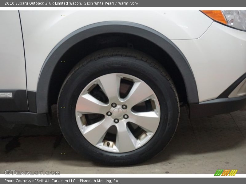 Satin White Pearl / Warm Ivory 2010 Subaru Outback 3.6R Limited Wagon