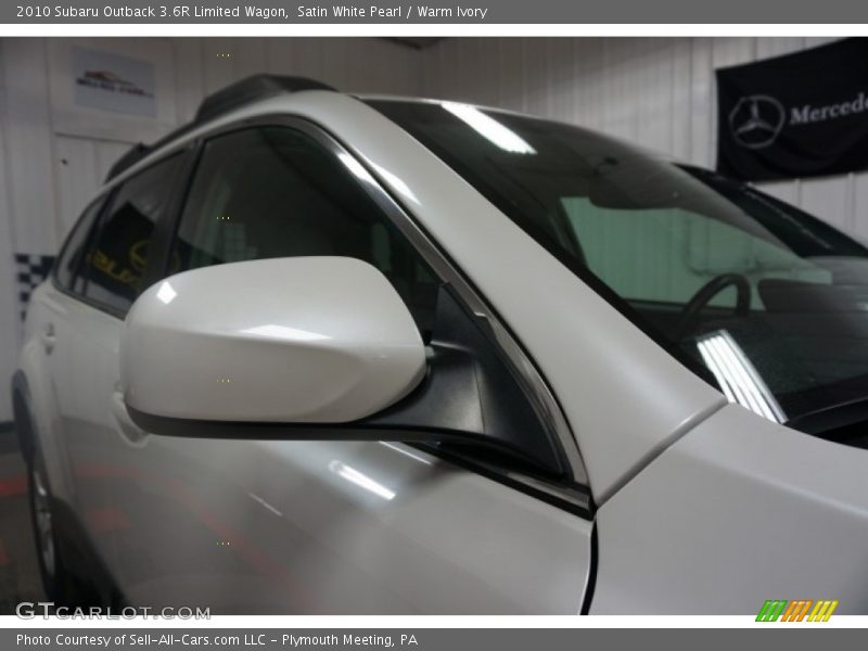 Satin White Pearl / Warm Ivory 2010 Subaru Outback 3.6R Limited Wagon