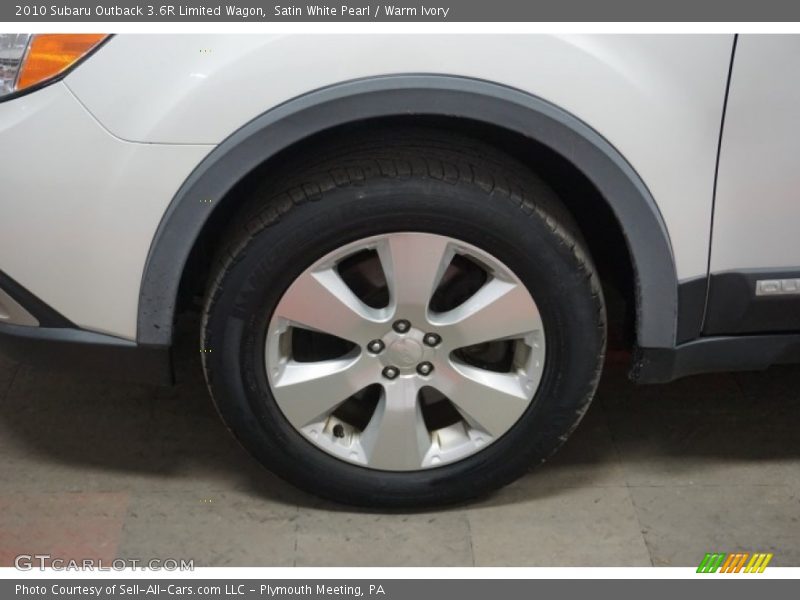 Satin White Pearl / Warm Ivory 2010 Subaru Outback 3.6R Limited Wagon
