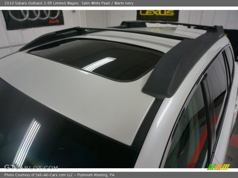 Satin White Pearl / Warm Ivory 2010 Subaru Outback 3.6R Limited Wagon