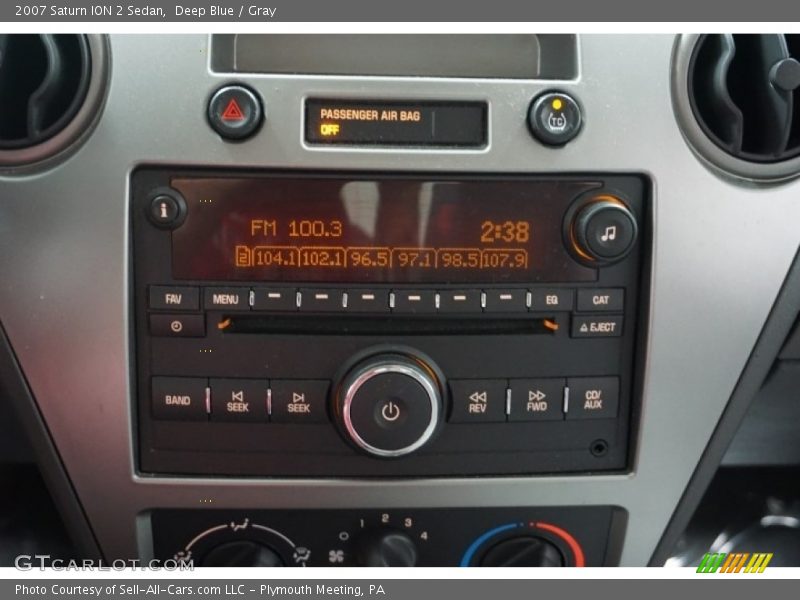 Deep Blue / Gray 2007 Saturn ION 2 Sedan