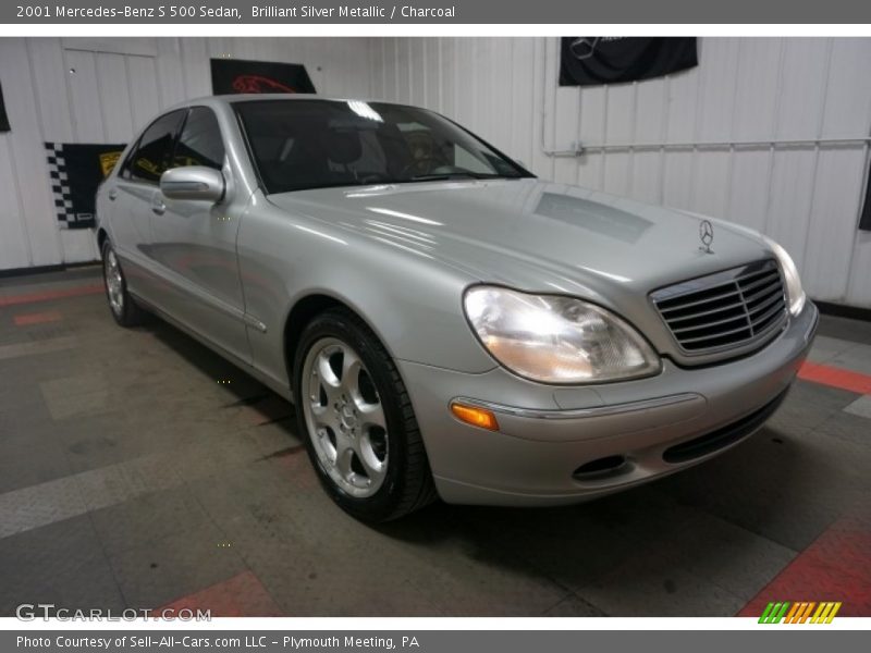 Brilliant Silver Metallic / Charcoal 2001 Mercedes-Benz S 500 Sedan