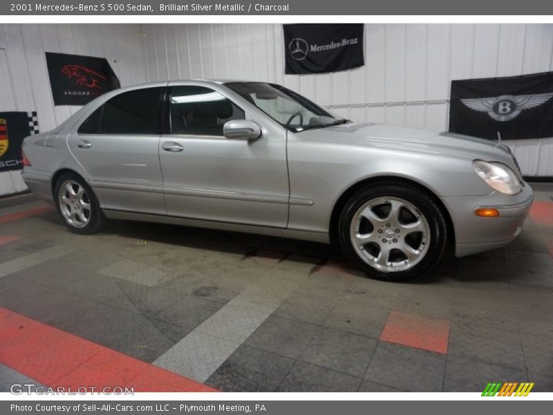 Brilliant Silver Metallic / Charcoal 2001 Mercedes-Benz S 500 Sedan