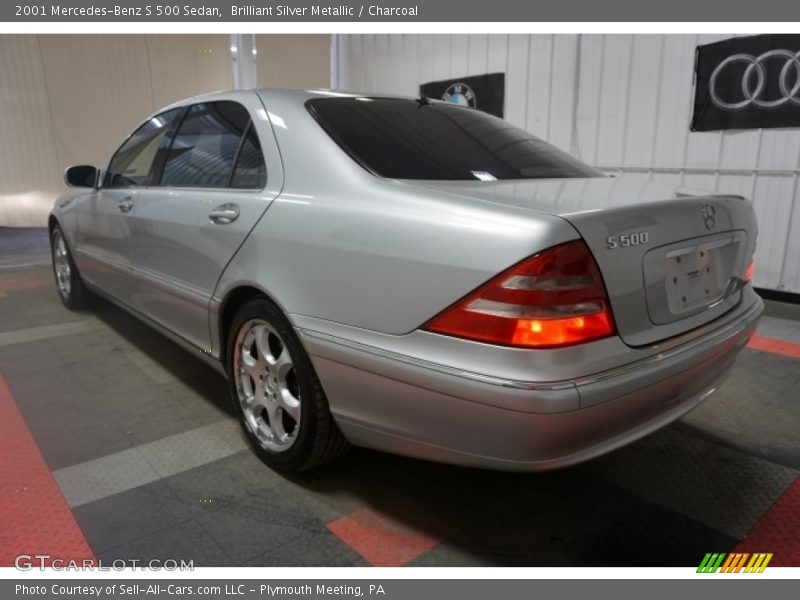 Brilliant Silver Metallic / Charcoal 2001 Mercedes-Benz S 500 Sedan