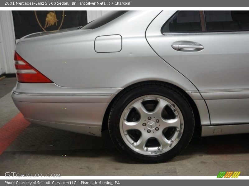 Brilliant Silver Metallic / Charcoal 2001 Mercedes-Benz S 500 Sedan