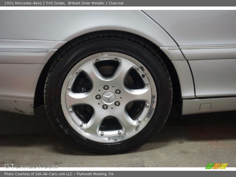 Brilliant Silver Metallic / Charcoal 2001 Mercedes-Benz S 500 Sedan